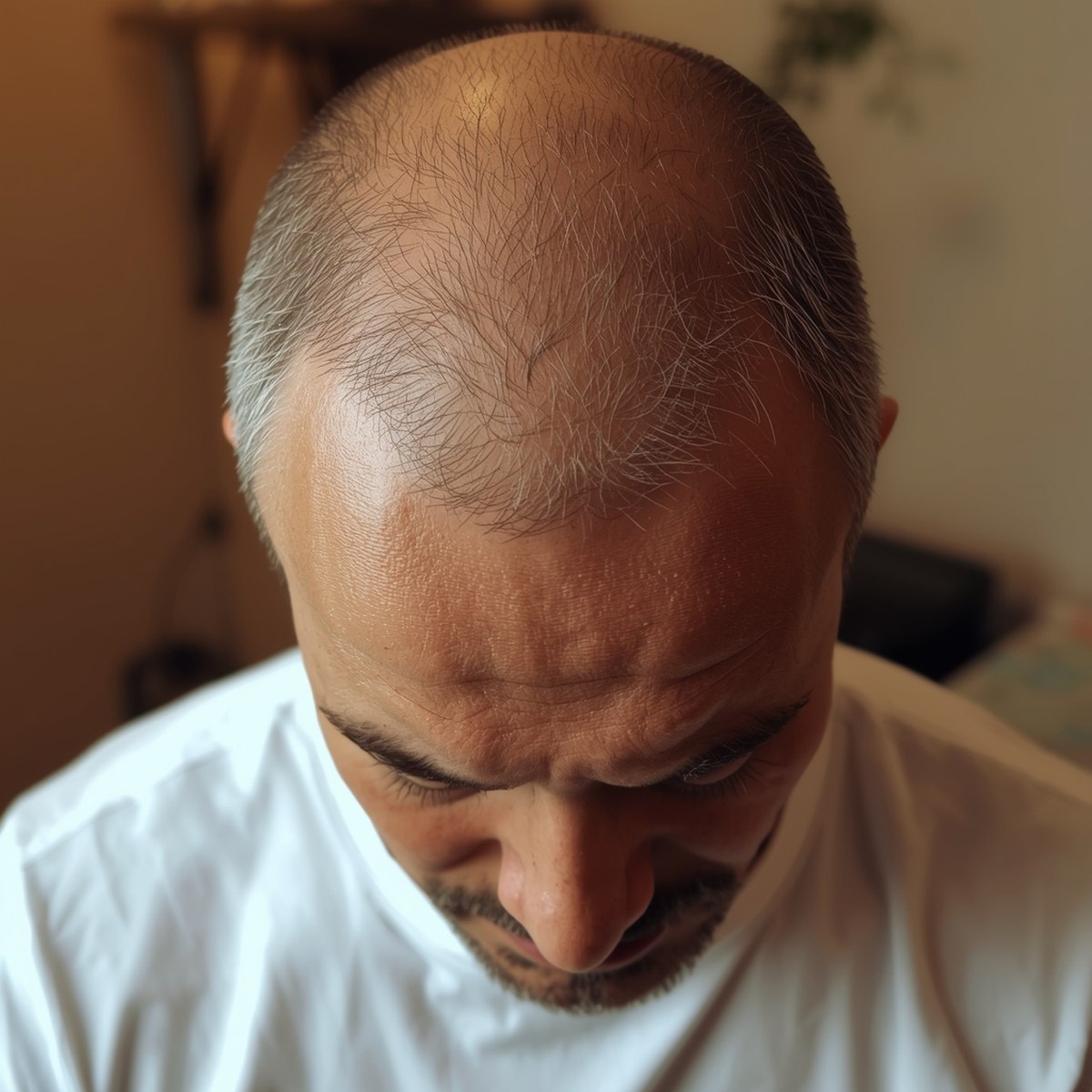 Before — receded hairline, representative case